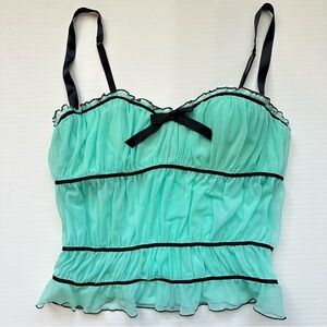 New Victoria’s Secret Sexy Little Things 36B Corset Camisole 2007 Vintage Y2K